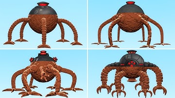 TURNING INTO CHOCOLATE OMNIDROID V12 ROBOT FAMILY In Garry