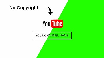 (No Copyright) YouTube Channel Intro | Green Screen | Chroma key | Nice Techno