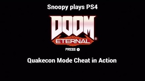 DOOM Eternal Quakecon Mode Cheat in Action
