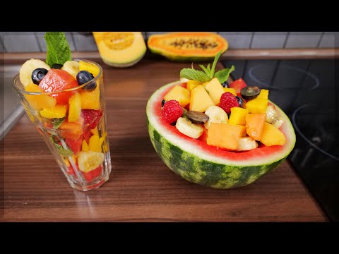 Video: Wie Man Melonenplatten Für Obstsalate Macht