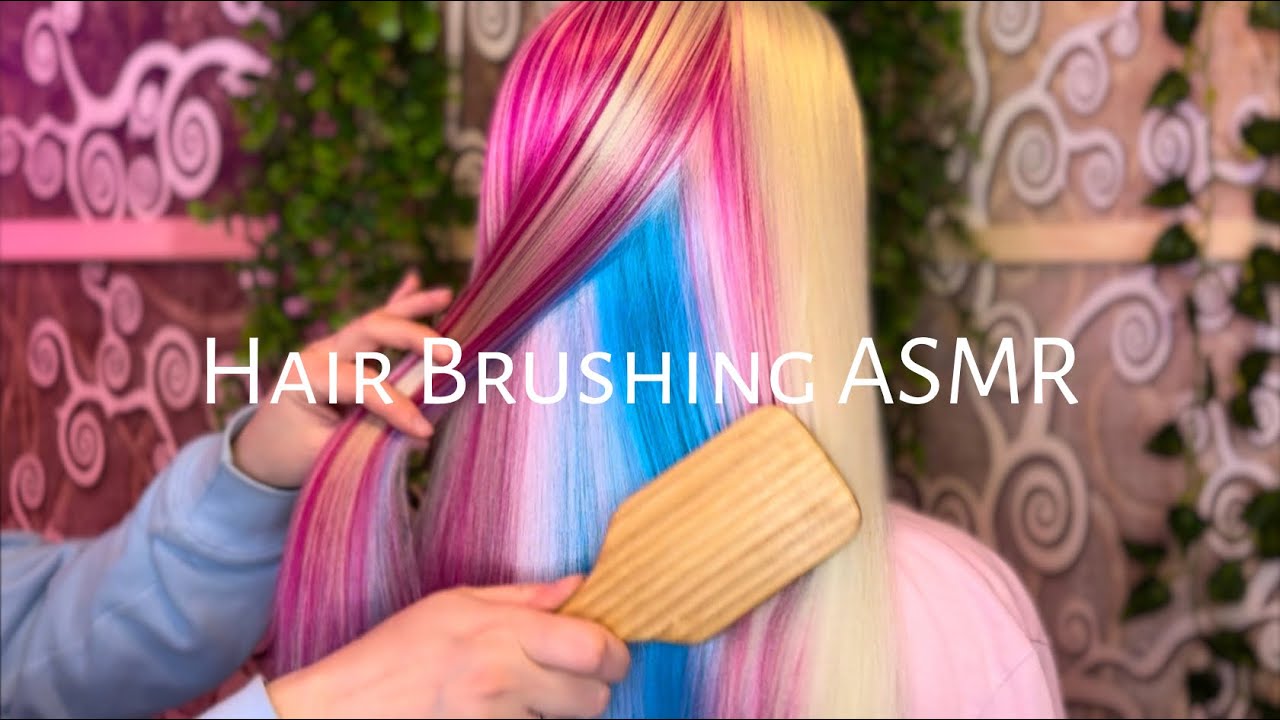 ASMR Hair Brushing using Wooden Paddle Brush | Amazing Brush Sounds, No Talking ASMR