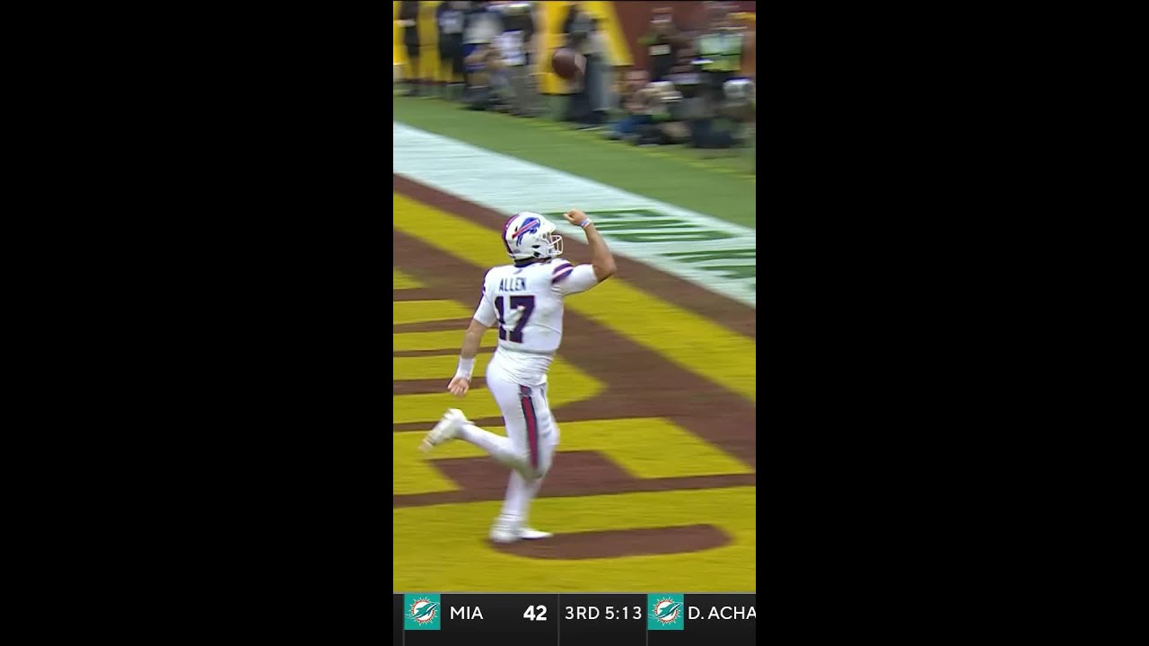 Josh Allen rushes for a 10-yard touchdown vs. Washington Commanders