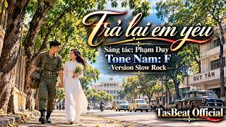 Karaoke Trả Lại Em Yêu (Version Slow Rock) Tone Nam | TAS BEAT