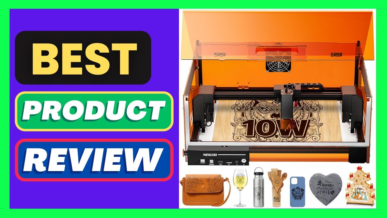Laser Cutter and Engraver Machine, Woxcker L2 MAX 10W Enclosure