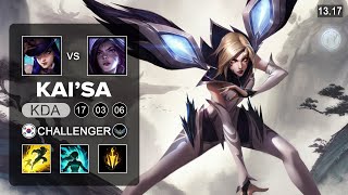 Kai'Sa vs Caitlyn ADC - KR Challenger - Patch 13.17 Season 13