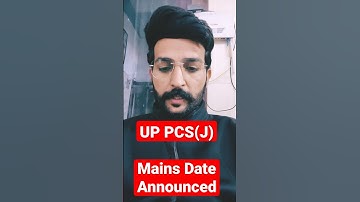 UP PCS(J) Mains Exam Date Announced
