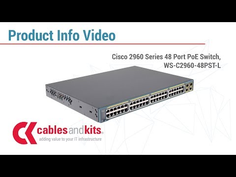 Product info: Cisco 2960 Series 48 Port PoE Switch, WS-C2960-48PST-L