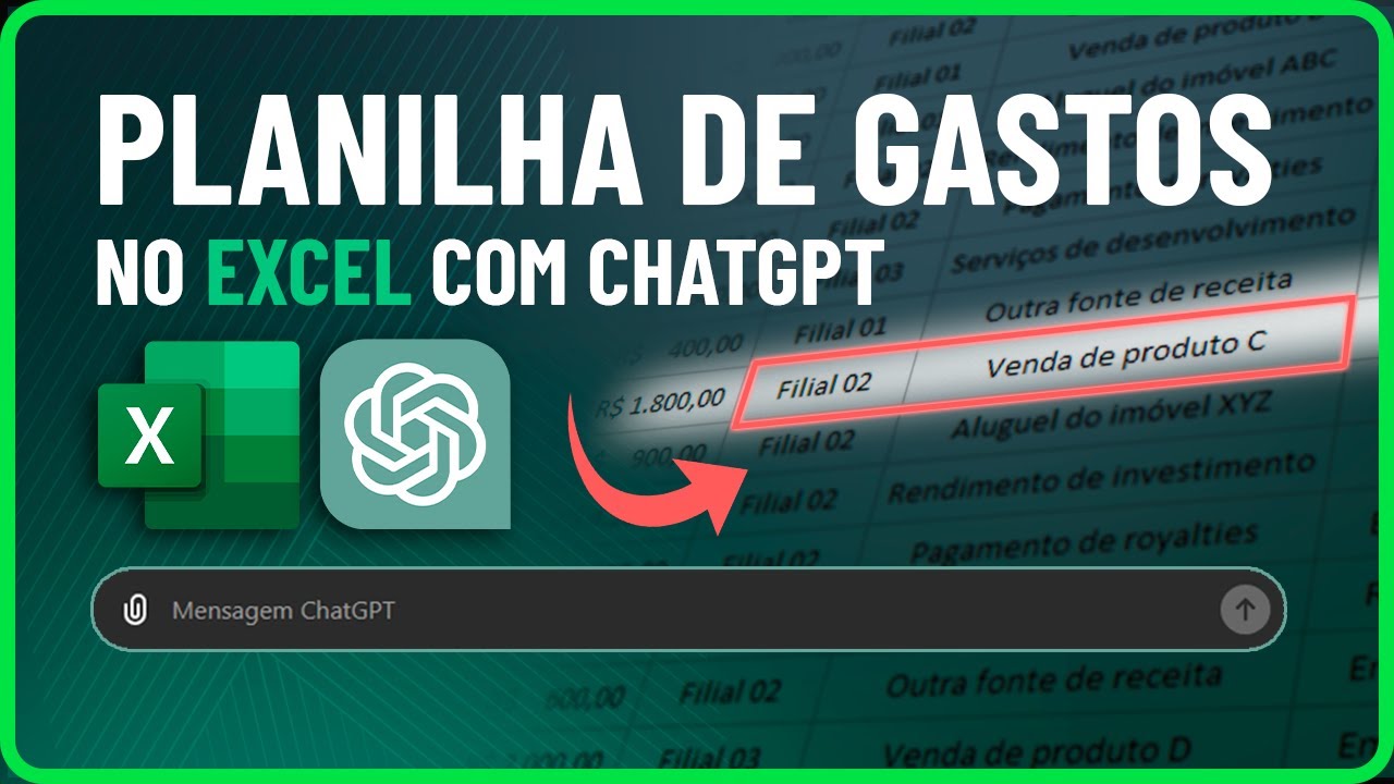 Crie uma Planilha de Gastos INCRÍVEL no Excel com ChatGPT