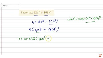 Factorize:   ltmath gt  ltmrow gt  ltmn gt32 lt/mn gt ltmsup gt  ltmi gta lt/mi gt  ltmn gt3 l