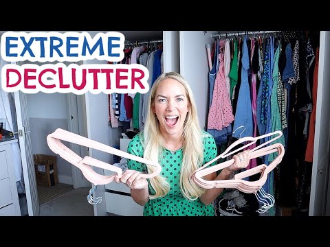 EXTREME DECLUTTER + CLOSET KONMARI | CLEAN WITH ME | I NEED TO STOP BUYING THIS!  EMILY NORRIS