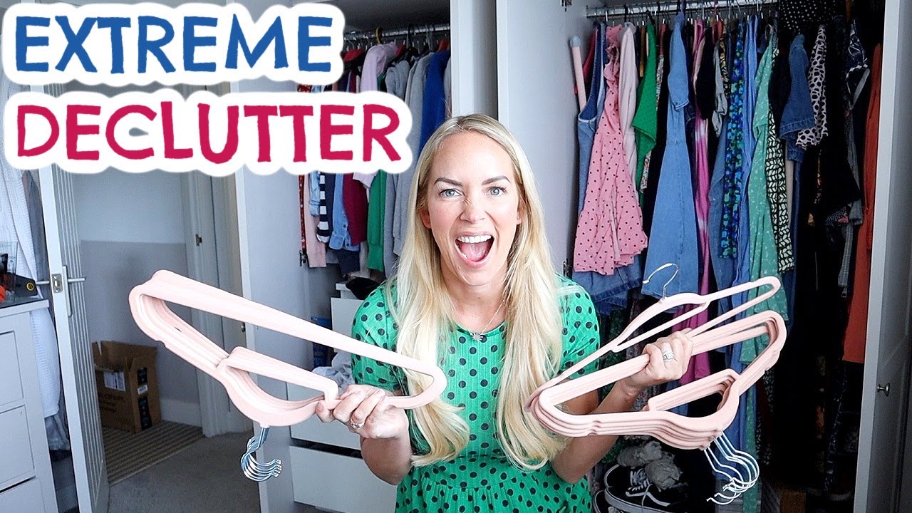 EXTREME DECLUTTER + CLOSET KONMARI | CLEAN WITH ME | I NEED TO STOP ...