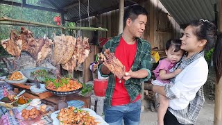 Download Lagu Cooking with Husband - Cooking Chicken, Fish and Pork | Ly Tieu Ha MP3