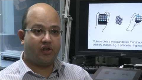 A prototype modular interactive device called Cubimorph could herald a future