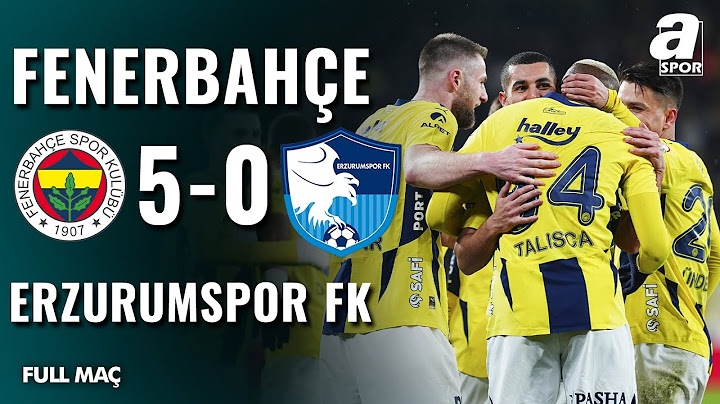 Fenerbahçe 5-0 Erzurumspor FK | FULL MAÇ | Ziraat Türkiye Kupası B Grubu | 05.02.2025