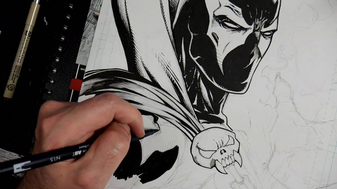 How to Draw Comics - Inking with Felt Tip Pens 