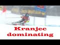 Zan Kranjec destroys competition (1st Run, Santa Caterina)