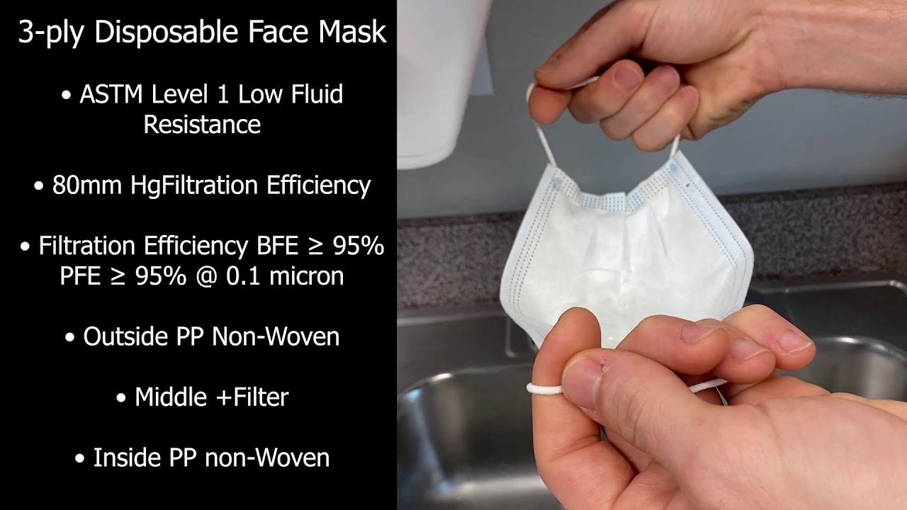 Boca Terry 3-ply Disposable Mask vs. Cloth Mask