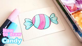 How To Draw a Candy! It's Easy!