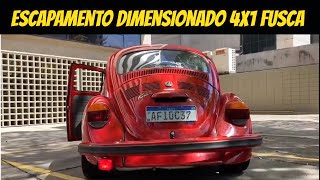 Escapamento Dimensionado 4 em 1 para Fusca - Exhaust Pipe - Side Winde