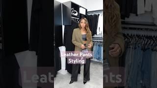 Faux Leather Pants Outfit