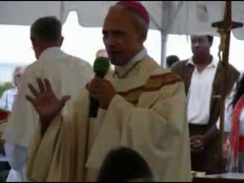 Assumption of Mary mass on Pensacola Beach