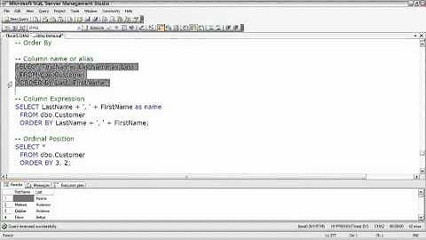 Sql Server  Sorting Data
