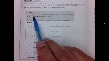 2.5g Identifying errors in the solution to a basic quantitative problem