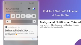 Real Background Notification With Extra Data Full Tutorial & Aia File. Kodular/Niotron Aia screenshot 5