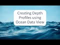 Ocean data view odv tutorial  creating depth profiles