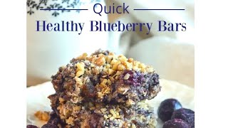 Healthy Blueberry Bars |  AnOregonCottage.com