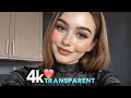 4K haul bikinis try on transparent | see through clothes workout