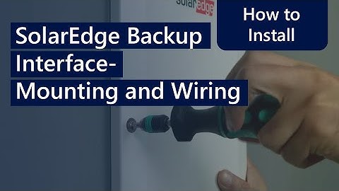 Mounting and Wiring the SolarEdge Home Backup Interface – Three Phase and Single Phase