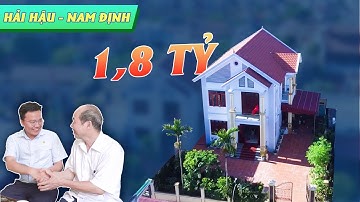 1.8 TỶ Xây Dựng Mẫu Biệt Thự 2 Tầng Mái Thái Ngói Đỏ Đậm Chất Bắc Bộ Tại Hải Hậu, Nam Định