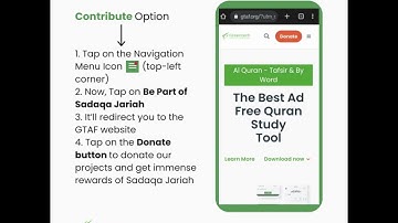 Al Quran (Tafsir & by Word) Tutorials #27 | Contribute Option