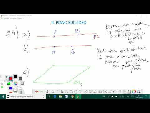 IL PIANO EUCLIDEO 01. Enti primitivi, assiomi di appartenenza e assiomi di ordinamento.