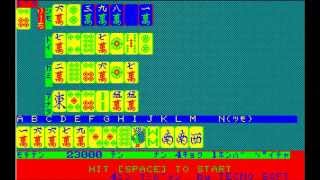 PC-6001 テクノソフト 4人麻雀 retro pc game