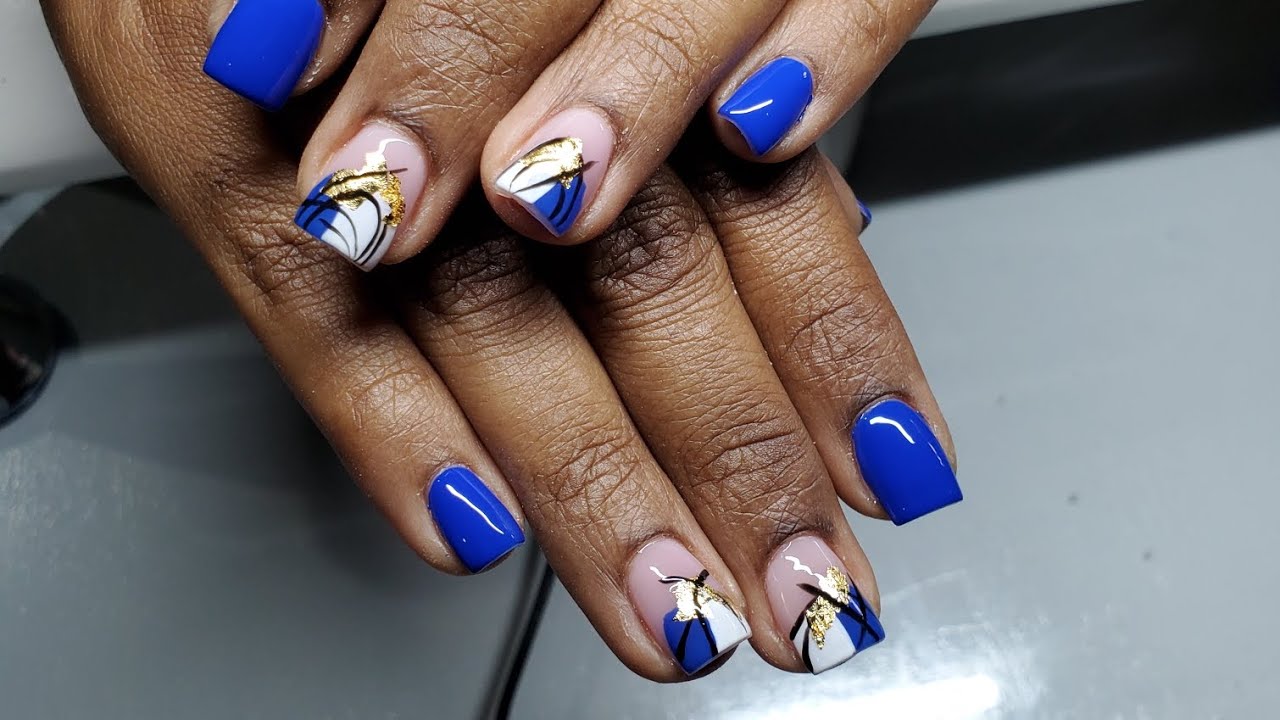 Acrylic Overlay Gel Polish Design Nail Tutorial YouTube