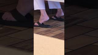 Elderly Woman Public Soles!
