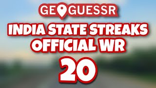 I GOT THE WR!! - Road To 20 India State Streak #2