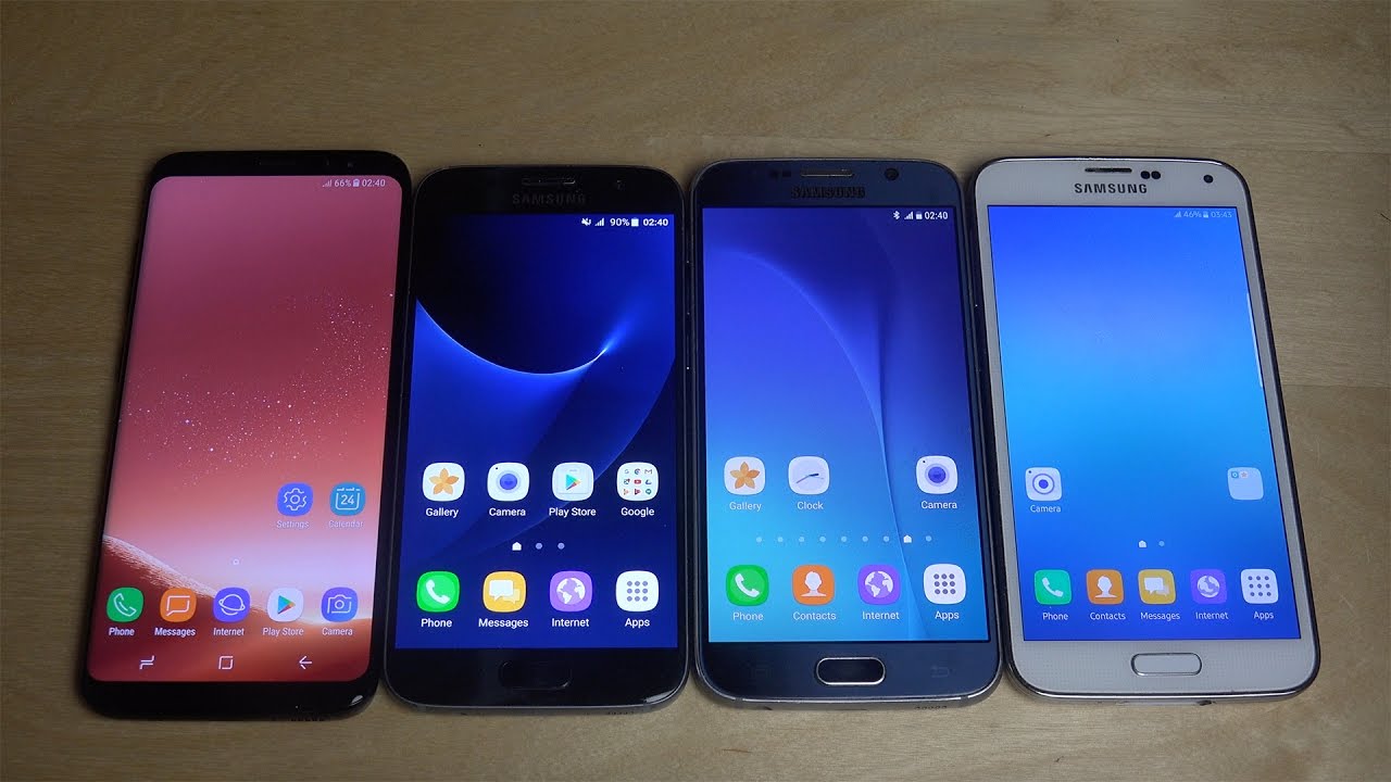 Samsung Galaxy S8 vs. Samsung Galaxy S7 vs. Samsung Galaxy S6 vs