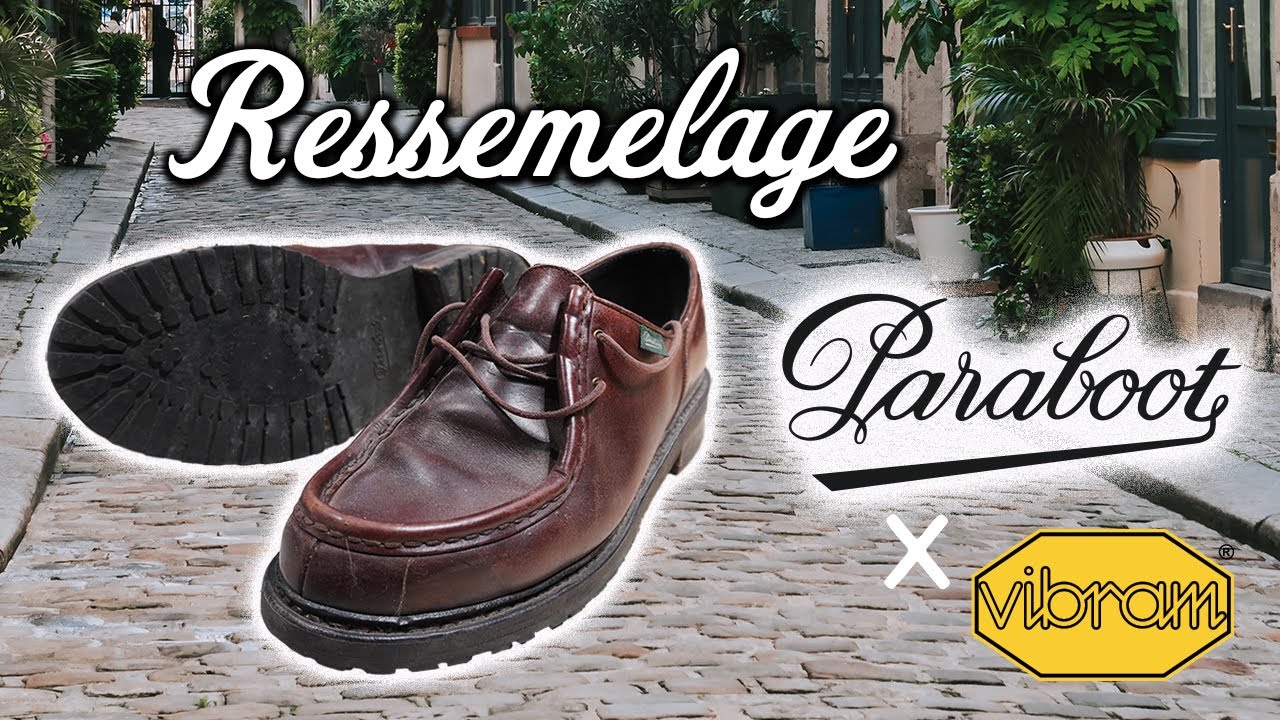 Remplacement d'une semelle sur une chaussure Michael de la marque Française @Paraboot Japan 🇫🇷