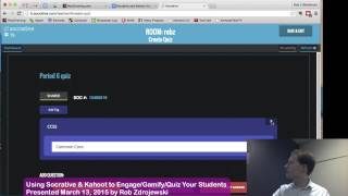 Digital Wave 2014: Using Socrative and Kahoot to Engage/Gamify/Quiz Your Students by Rob Zdrojewski