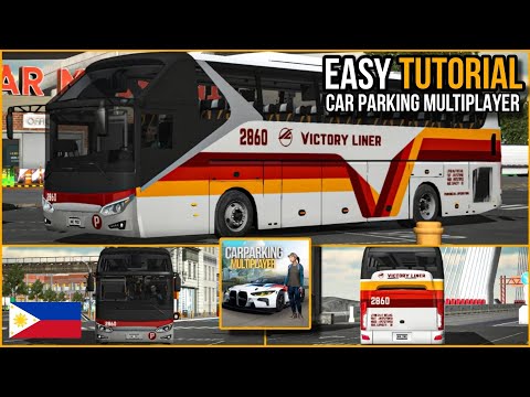 New King Long Bus Livery Tutorial | Victory Liner in Car Parking Multiplayer New Update