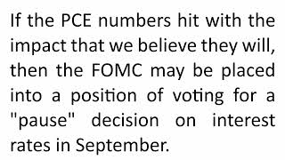 PCE Inflation Report