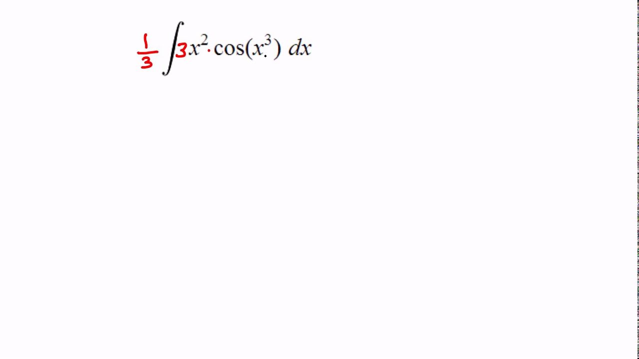 u-substitution: Integration by substitution of a product - YouTube
