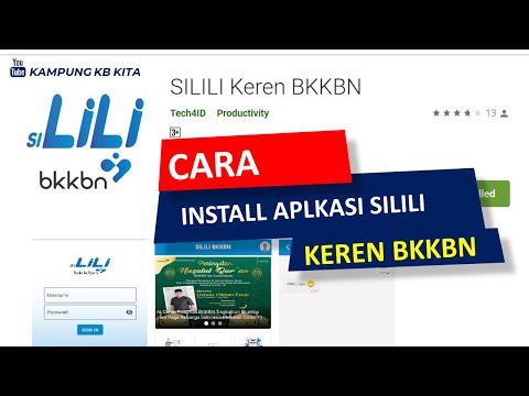 Cara instal dan daftar SILILI Keren BKKBN