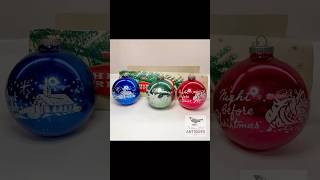 Vintage Shiny Brite Christmas LARGE Mercury Glass Ornaments, ca. 1950s Green Mercury Glass Christmas Ornaments