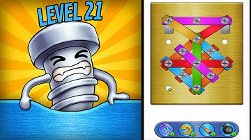 🏅 SCREW PUZZLE | SCREW MASTER 🤪 Level 21 🧩 Gameplay Walkthrough
