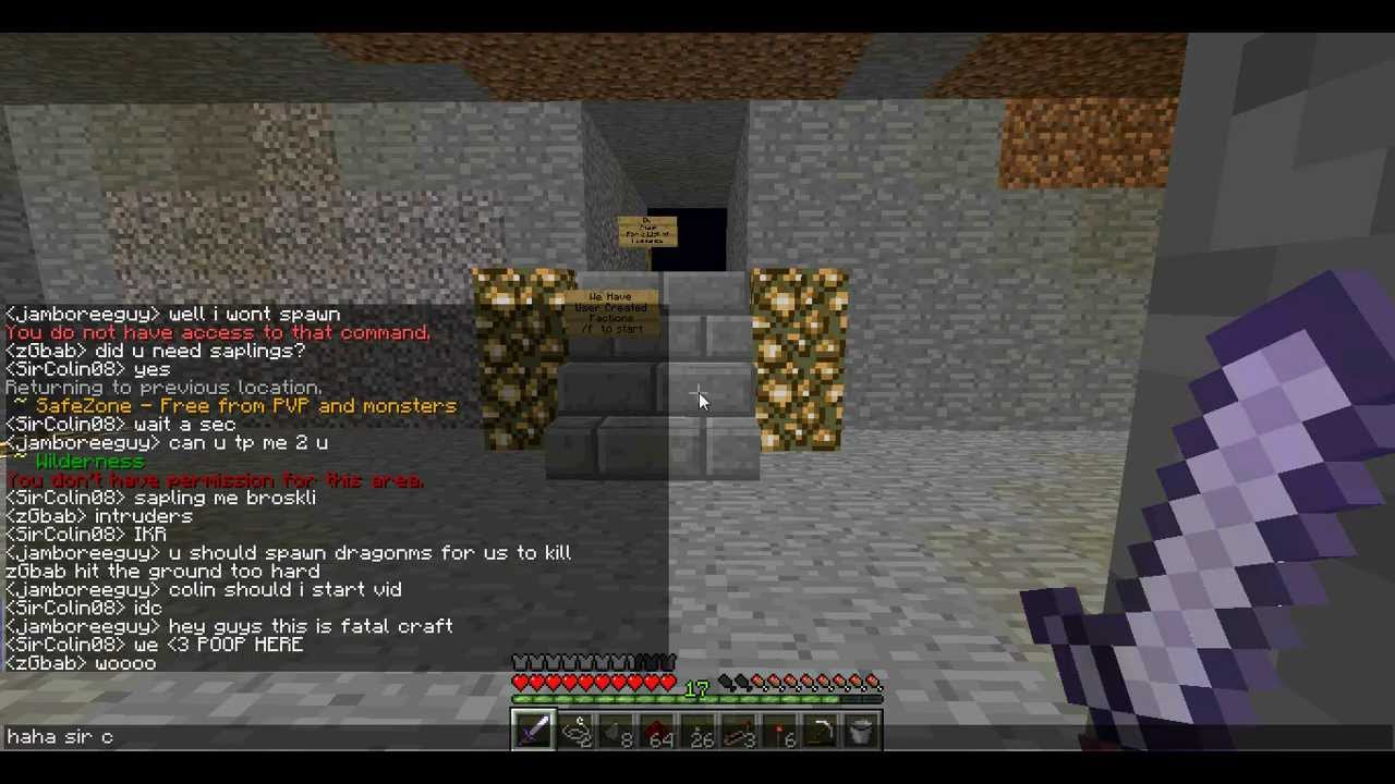minecraft servival sms server - YouTube