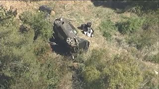 Tiger Woods hospitalized after rollover crash – WATCH LIVE